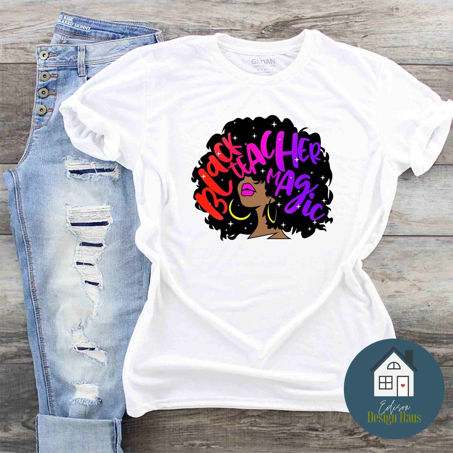 Black Teacher Magic, Culture T-shirt, Black educator, Graphic Shirt, Sweater or Hoodie