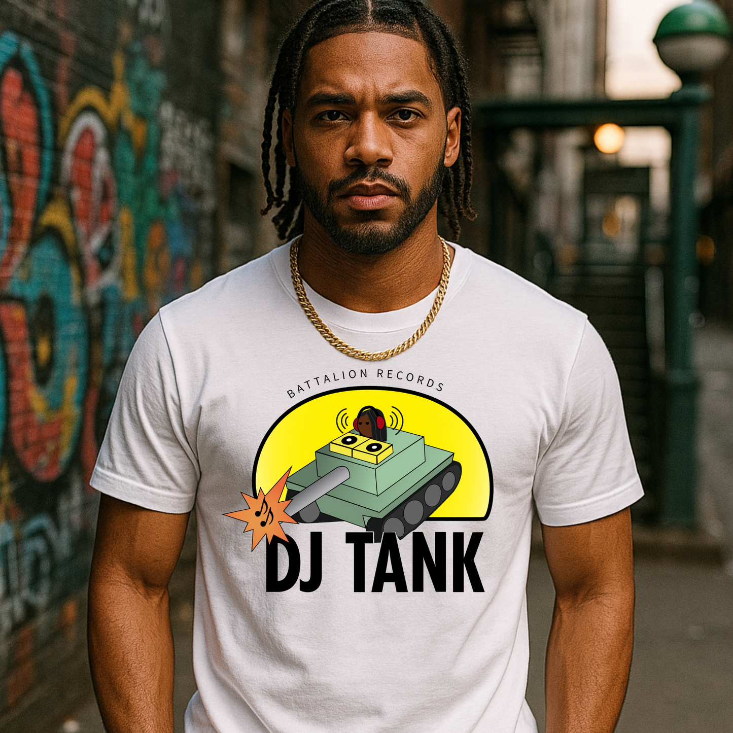 DJ Tank Official Logo T-Shirt (color logo)