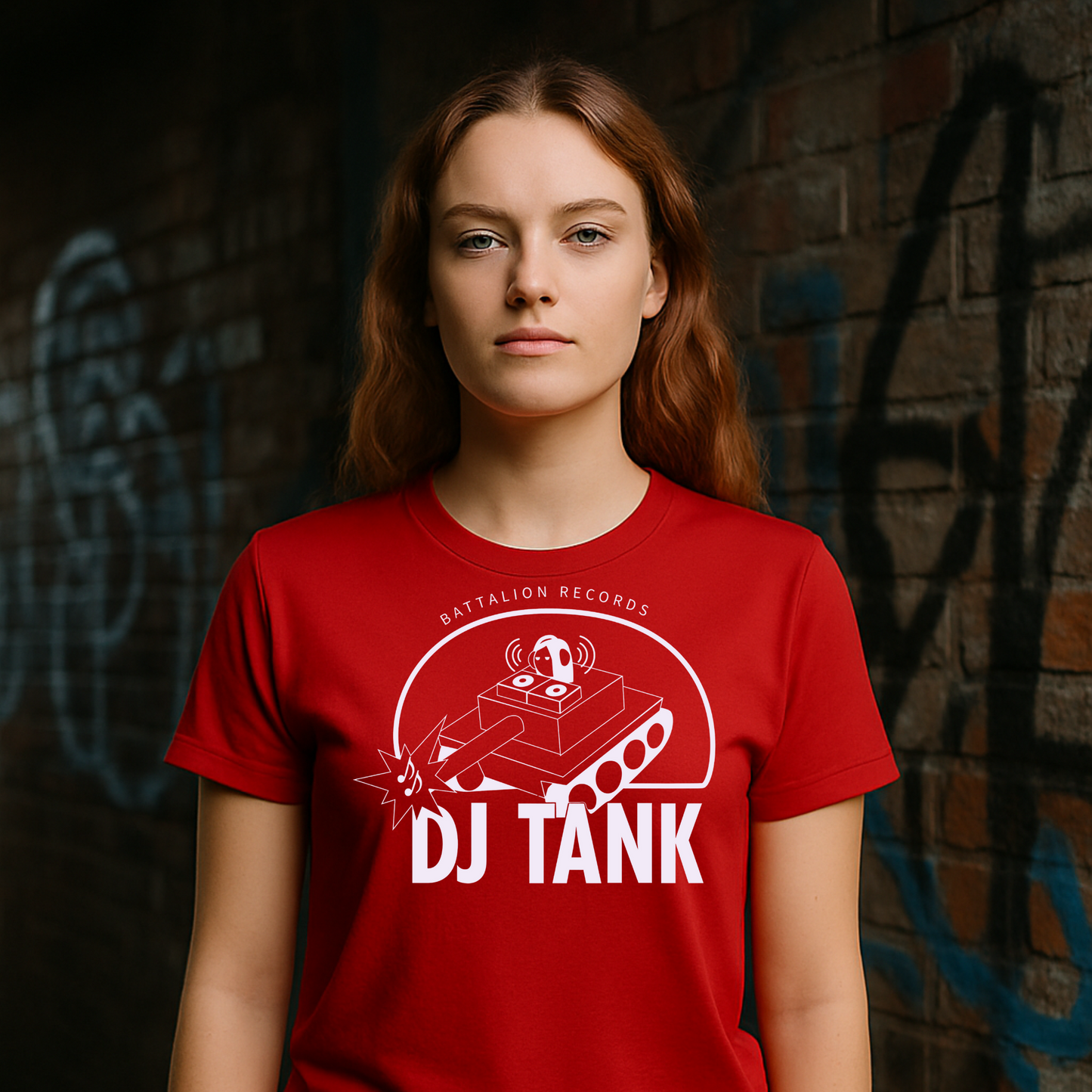DJ Tank Official Logo T-Shirt (white logo)