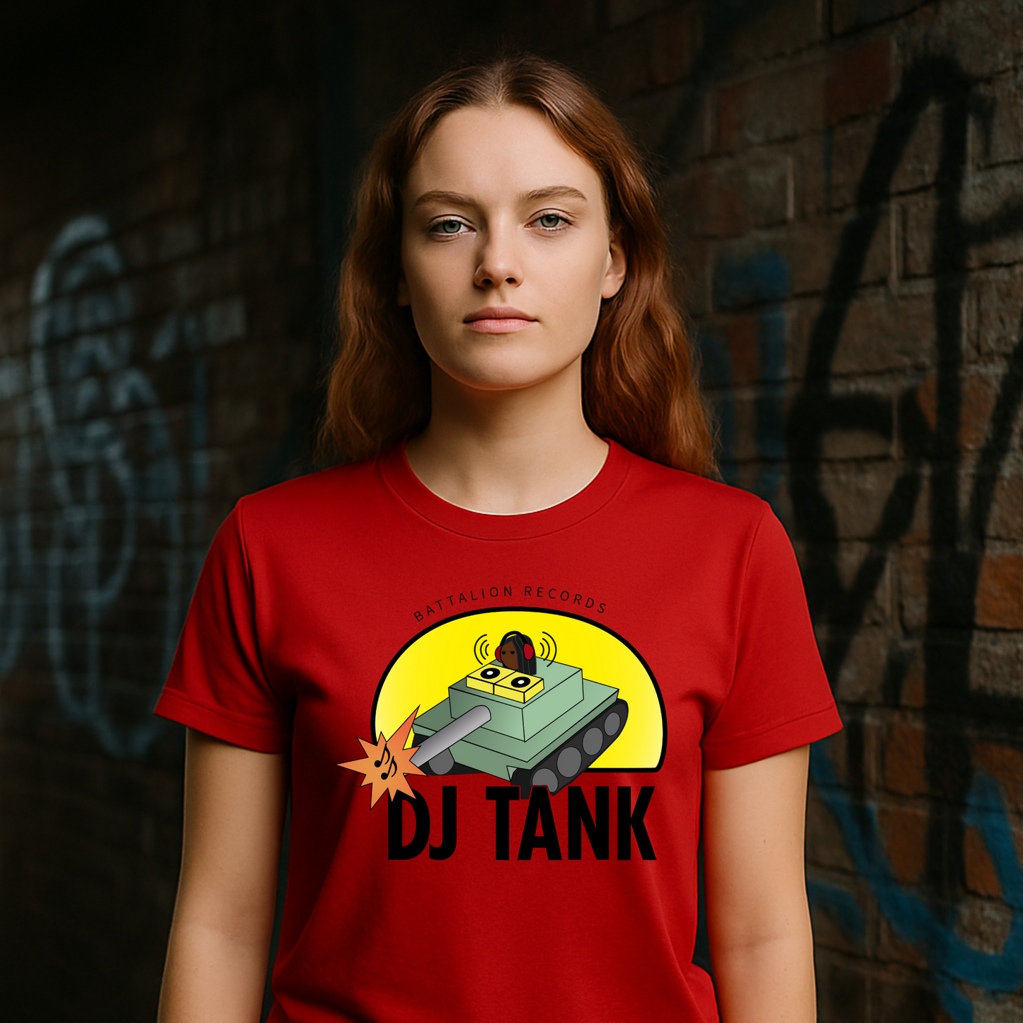 DJ Tank Official Logo T-Shirt (color logo)
