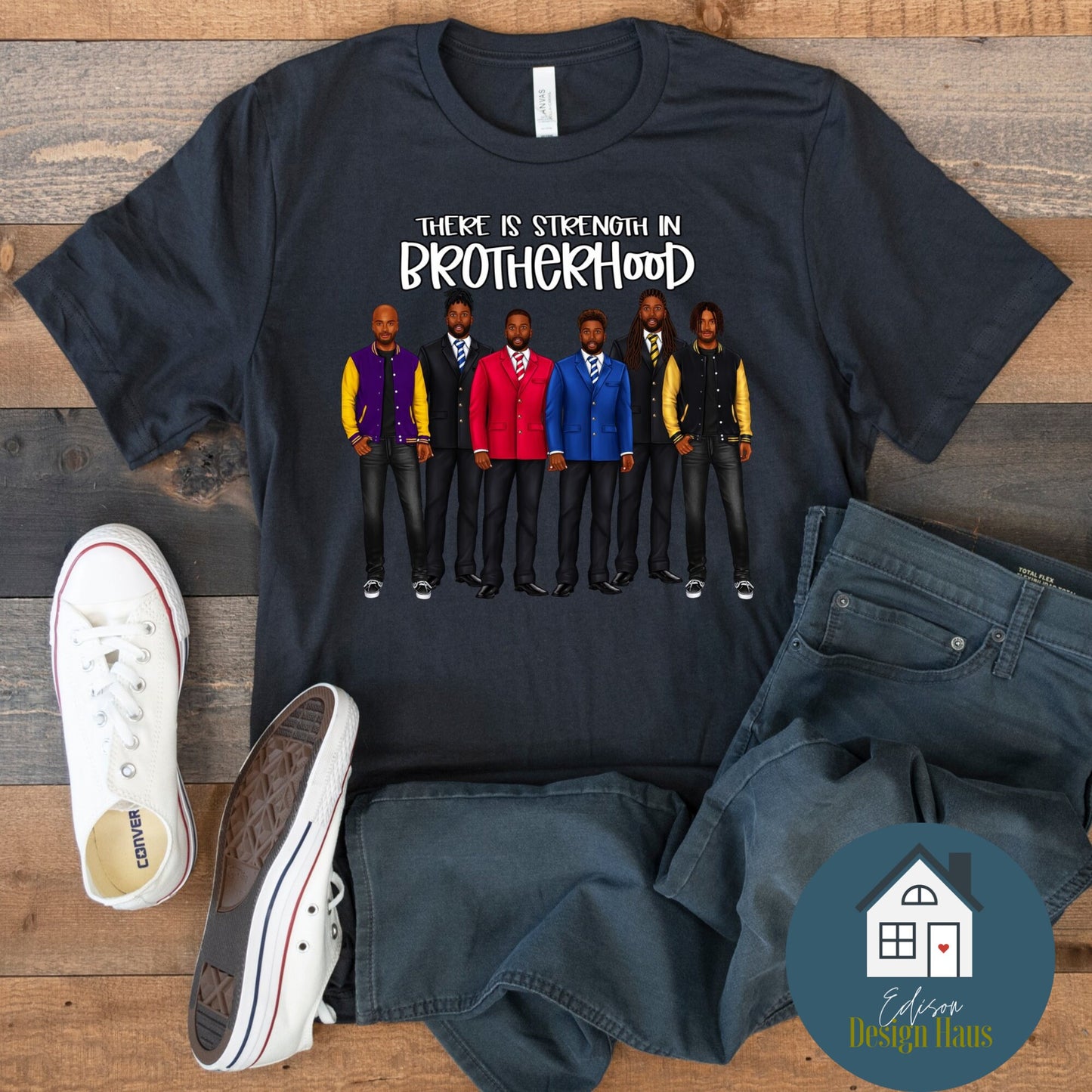 Strength In Brotherhood, Fraternity T-Shirt (Fraternity Greek Collection)