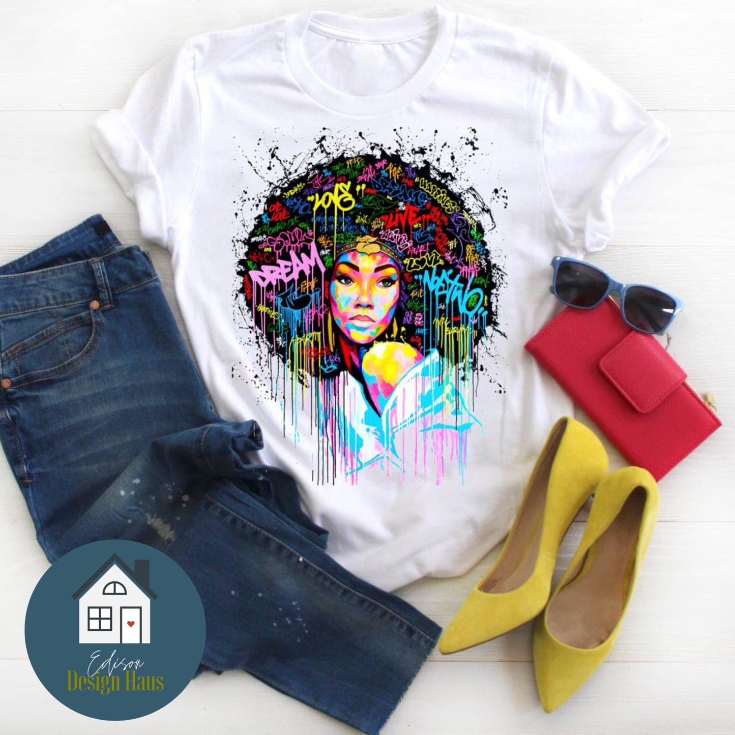 Dream Love Live Afro Queen | Afro Woman | Graphic T-Shirt