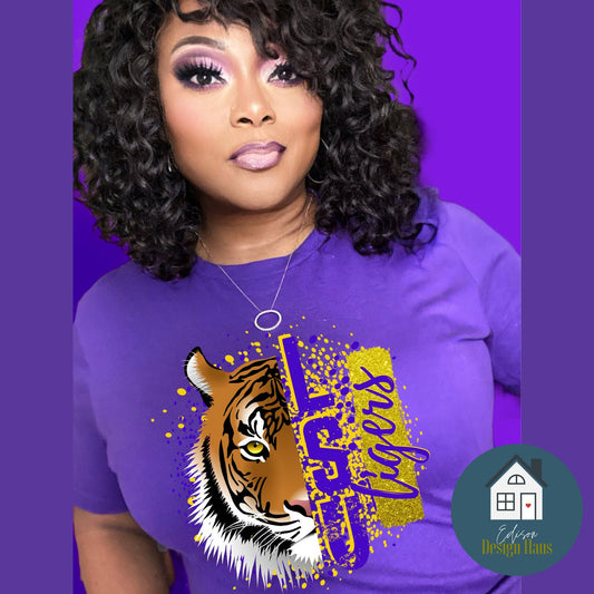 LSU Tigers | Louisiana State University Mascot| Basketball| Gameday T-Shirt