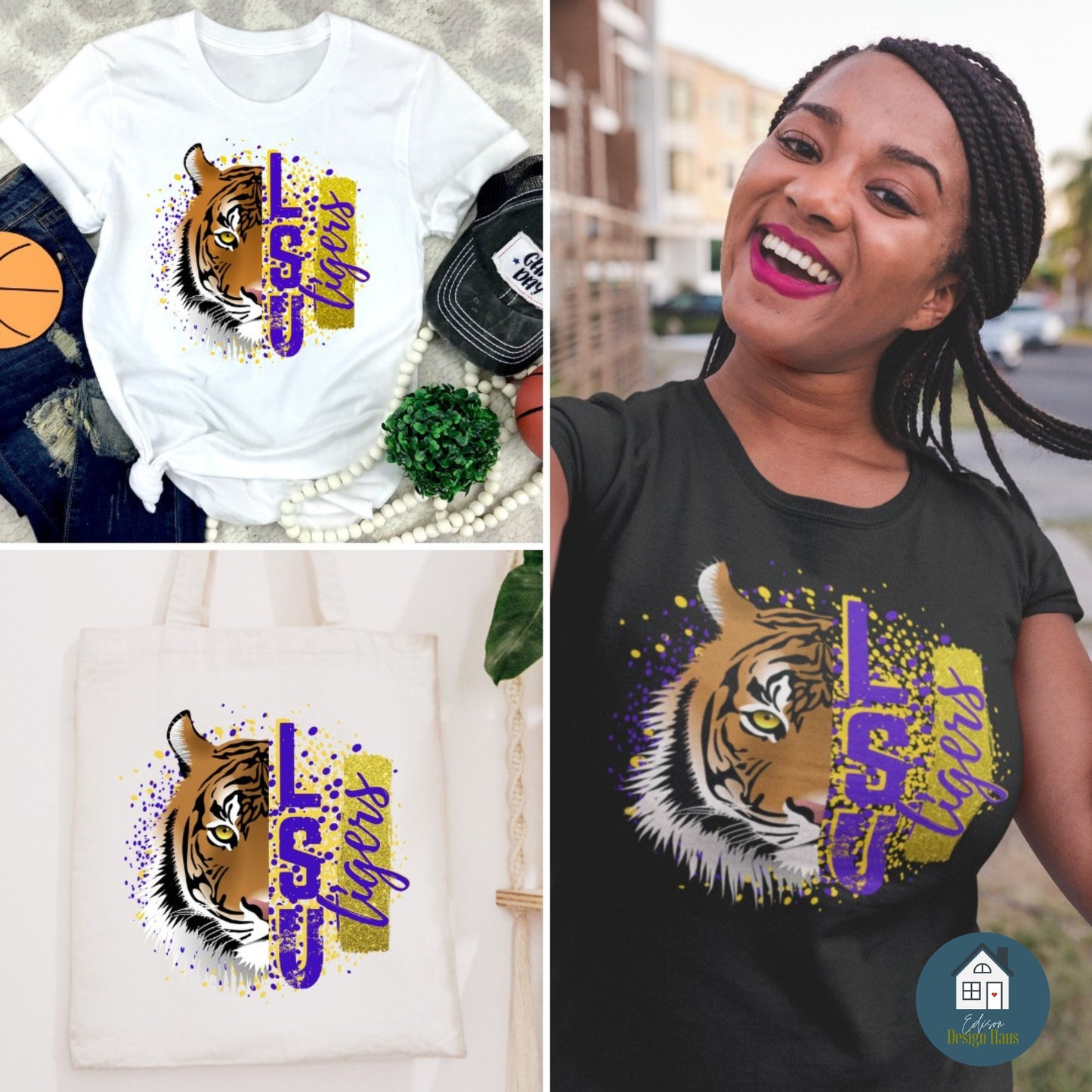 LSU Tigers | Louisiana State University Mascot| Basketball| Gameday T-Shirt