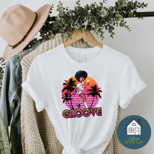 1978 Afro Groove Roller Skate Retro 80s 70s Disco Funk Star Black Women | Culture T-Shirt or Hoodie